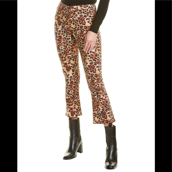 NWT AG Jeans Jodi Untamed Camo Cognac High-Rise Crop Flare Jean - Picture 2 of 7